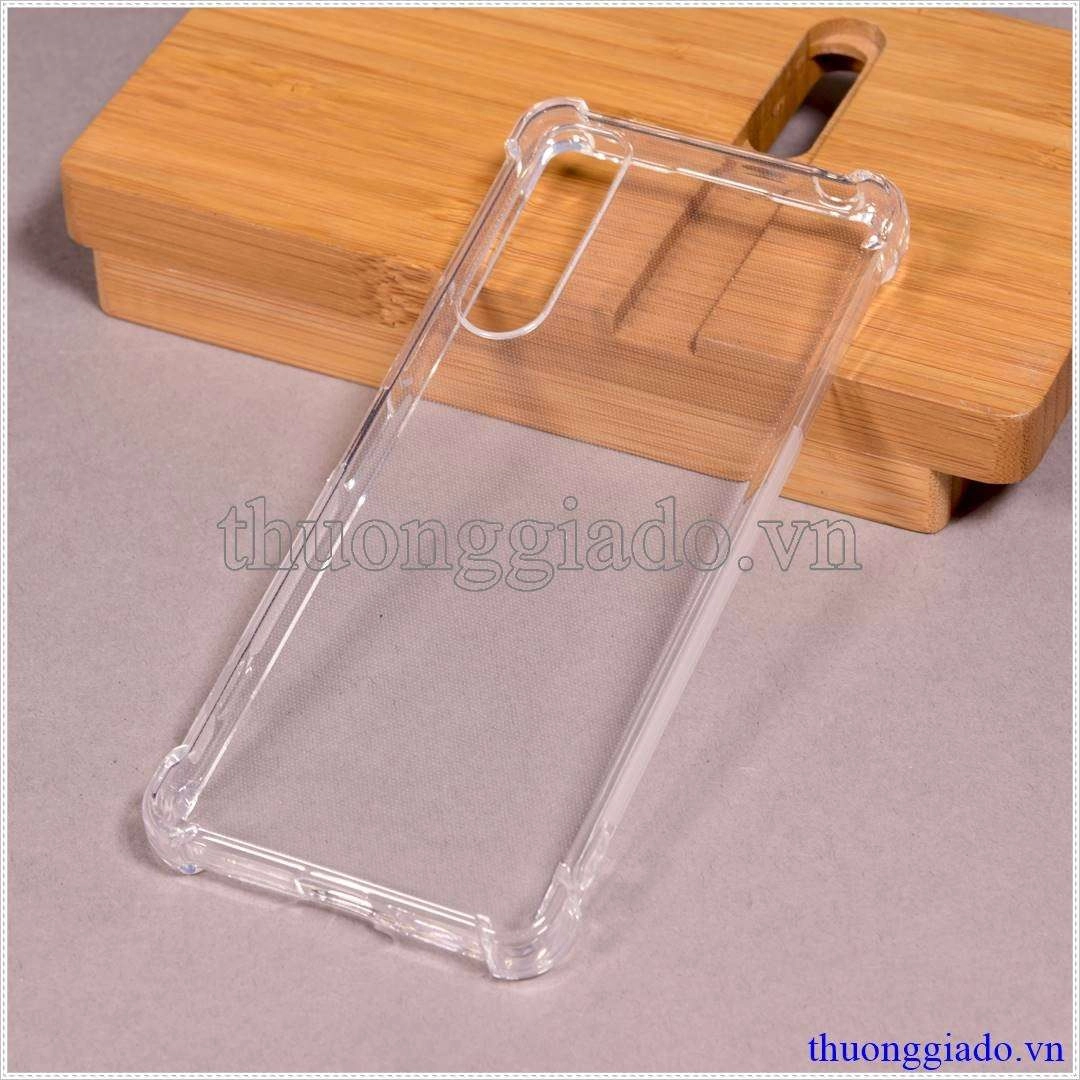 Ốp lưng dẻo Sony Xperia 5 Mark IV (Ốp lưng Silicone trong suốt tăng cường chống sốc 4 góc)